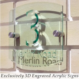 Exclusively 3D Engraved Acrylic Signs