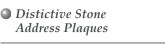 Distinctive Stone Address Plqaques